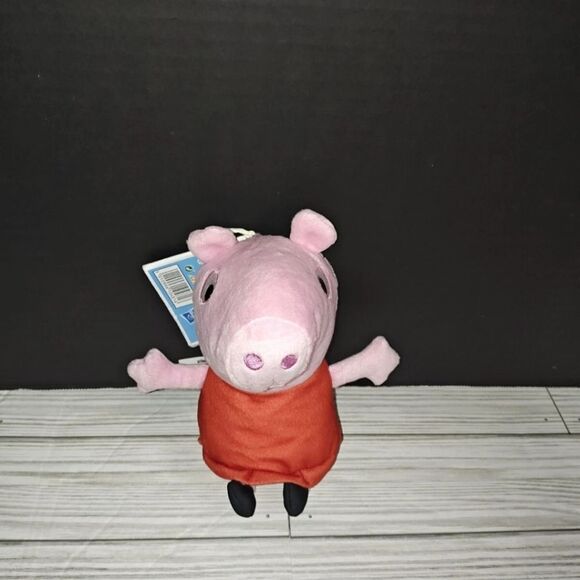 Peppa Pig Talking Plush Toy 2023 Hasbro eOne 8" Red Dress Children TV - Picture 1 of 7